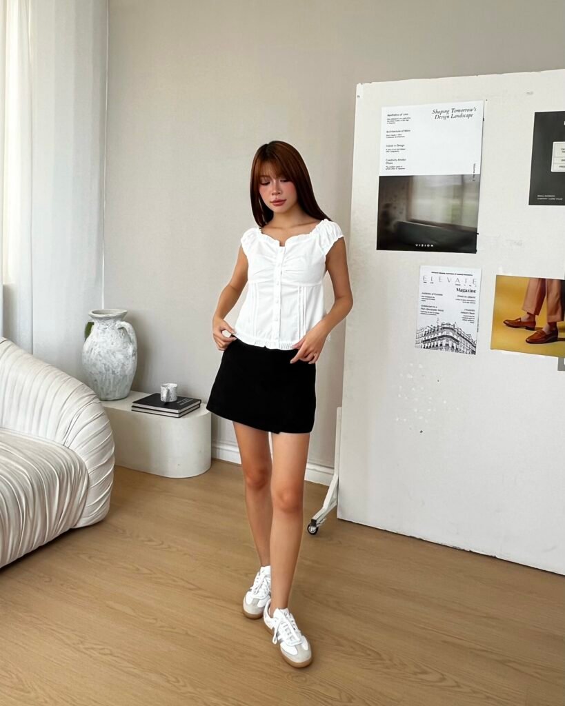 Flower Top & Basic Skirt